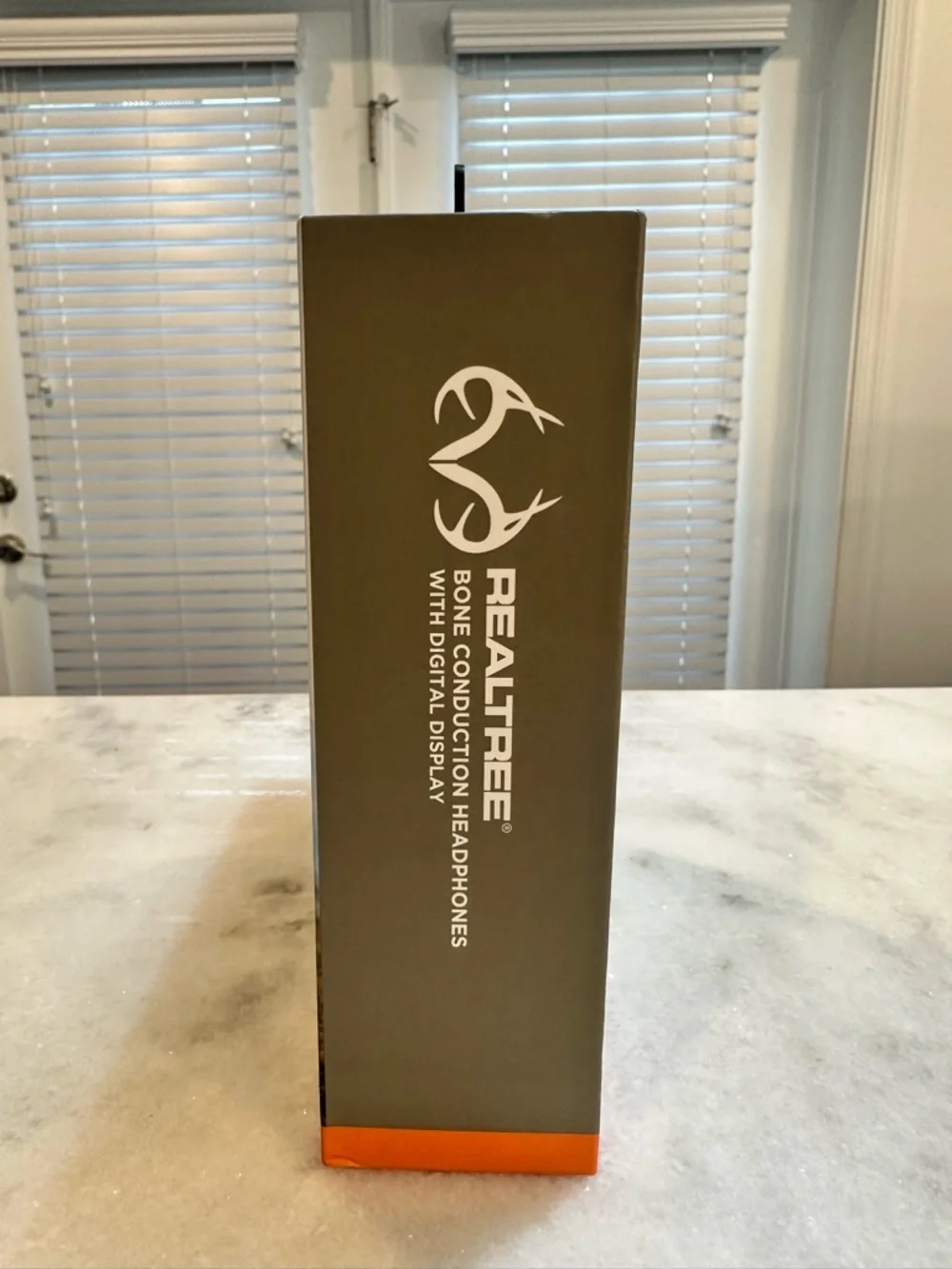 Real-Tree Tan Bone Conduction Headphones with Digital Display - NIB